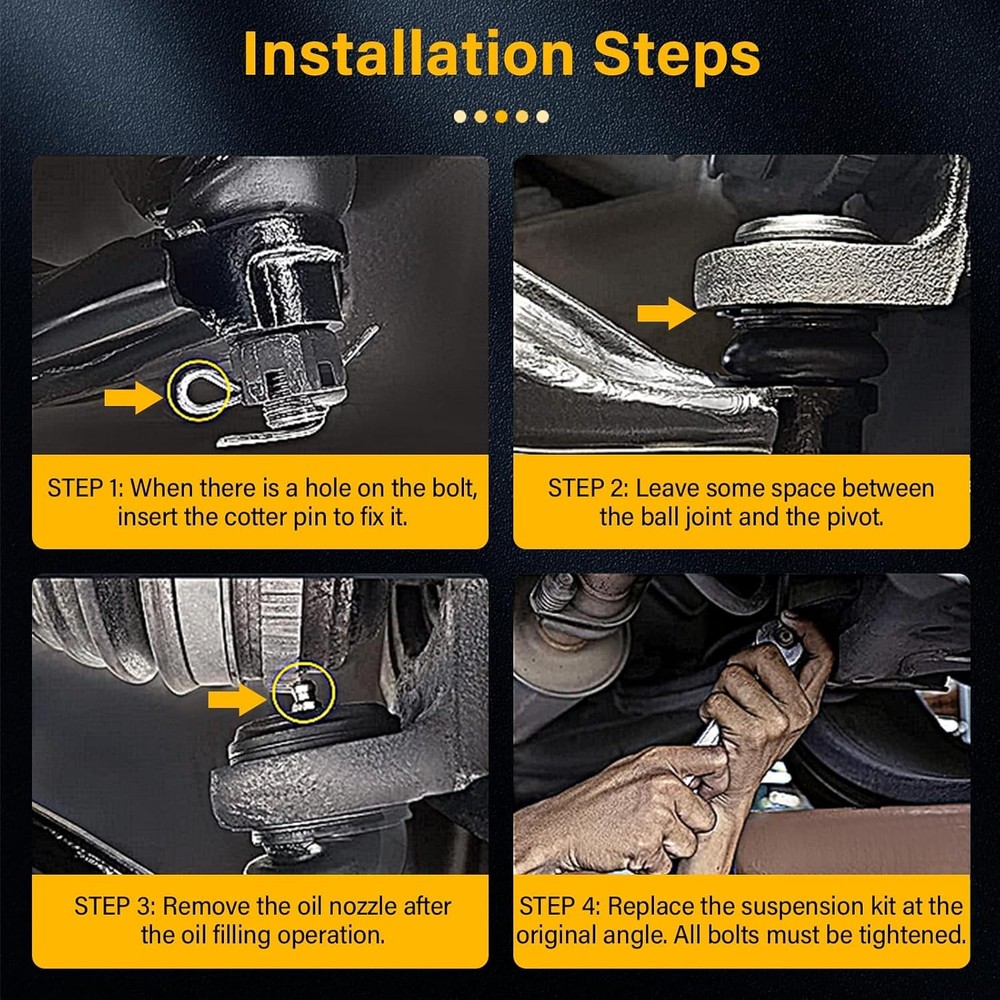 Front Lower Control Arm Ball Joint Tie Rod End 12Pcs For 2011-2017 Ford Explorer