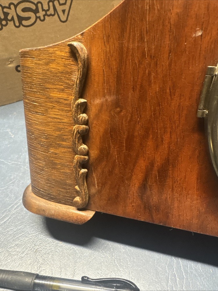 Antique Mantle Clock With Key untested