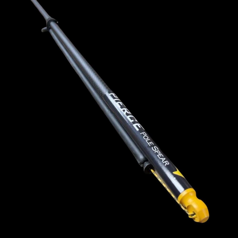 PIERCE Solid 6' Carbon Fiber Pole Spear (Pencil Tip w/ Flopper)