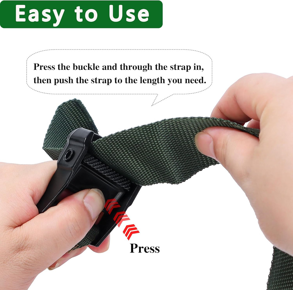 2 PCS 8.5Ft Hunting Tree Stand Straps Climbing Stick Replacement Cam Strap