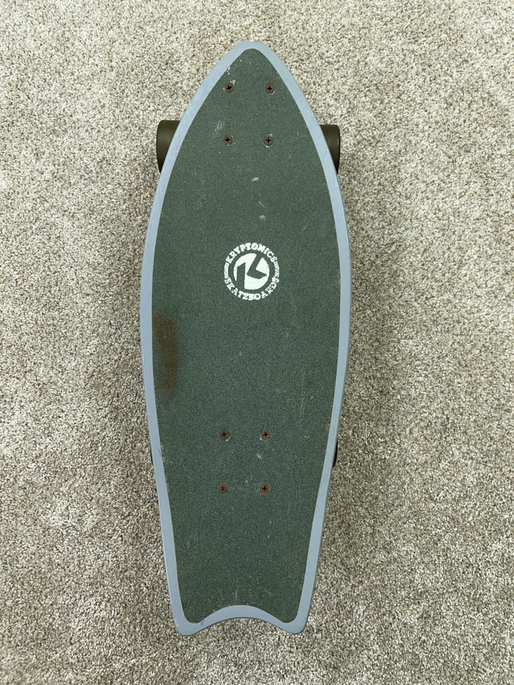 Kryptonics Mini-Fish Cruiser 23” Skateboard Green Gray