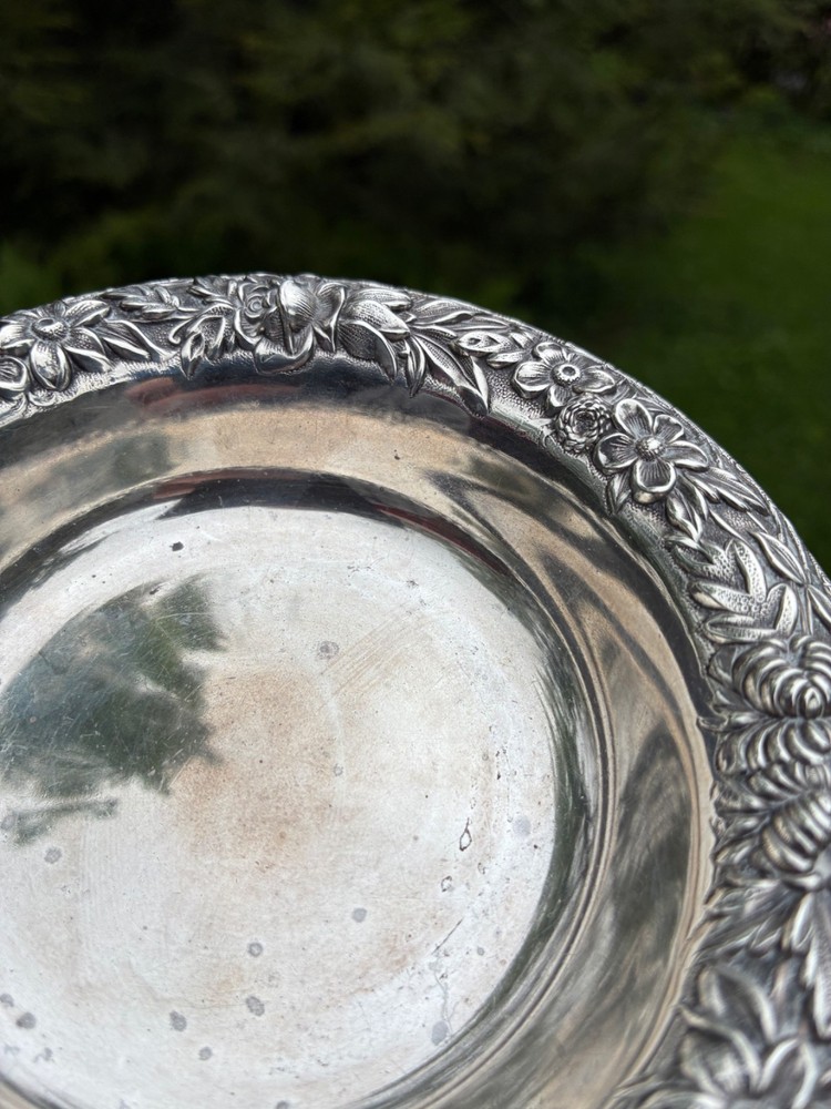 Kirk & Son Sterling Silver Repousse Candy Dish