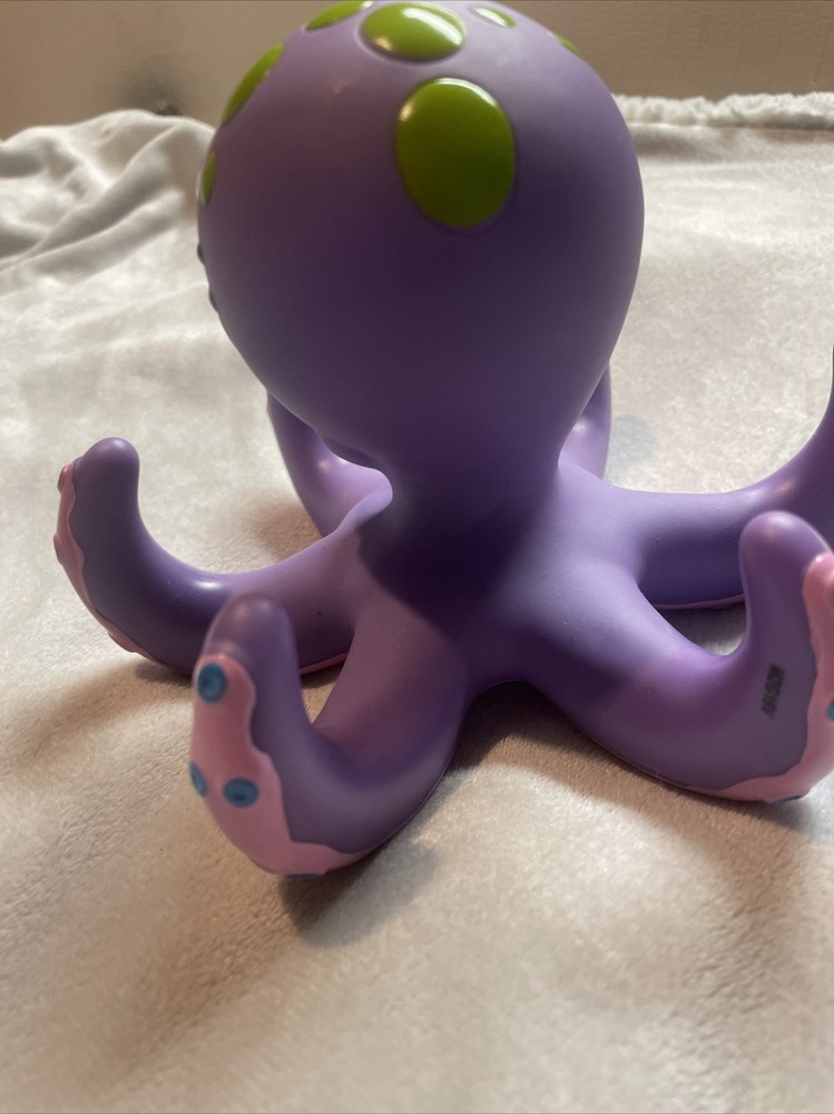 Nuby Floating Purple Octopus 2010 Interactive Bath Toy