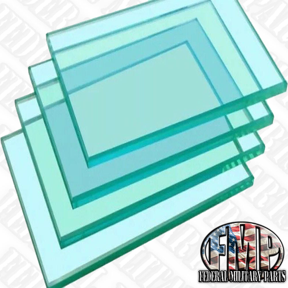 4 CLEAR M998 3/8" BULLET RESISTANT X-DOOR REPLACEMENT WINDOWS - POLYCARBONATE PC