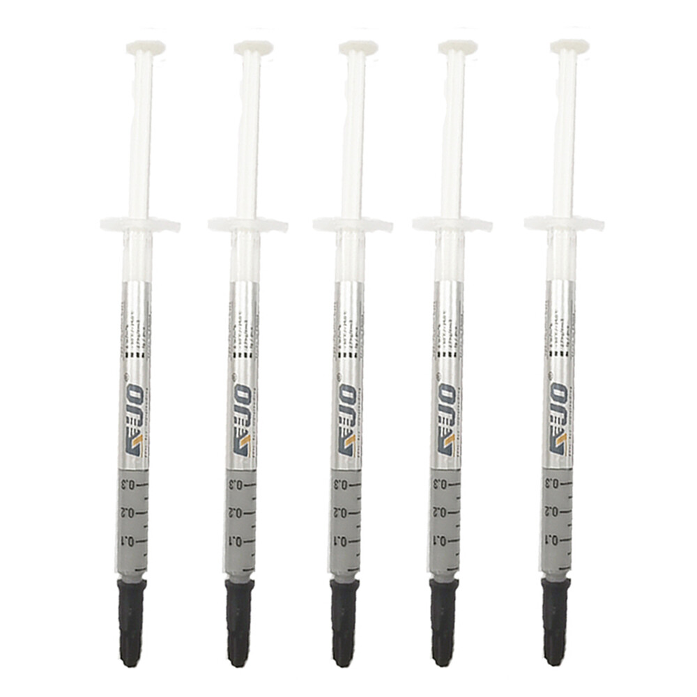 5 PCS 1G Thermal Paste CPU GPU Heatsink Silicone Grease Compound HY882 White NEW