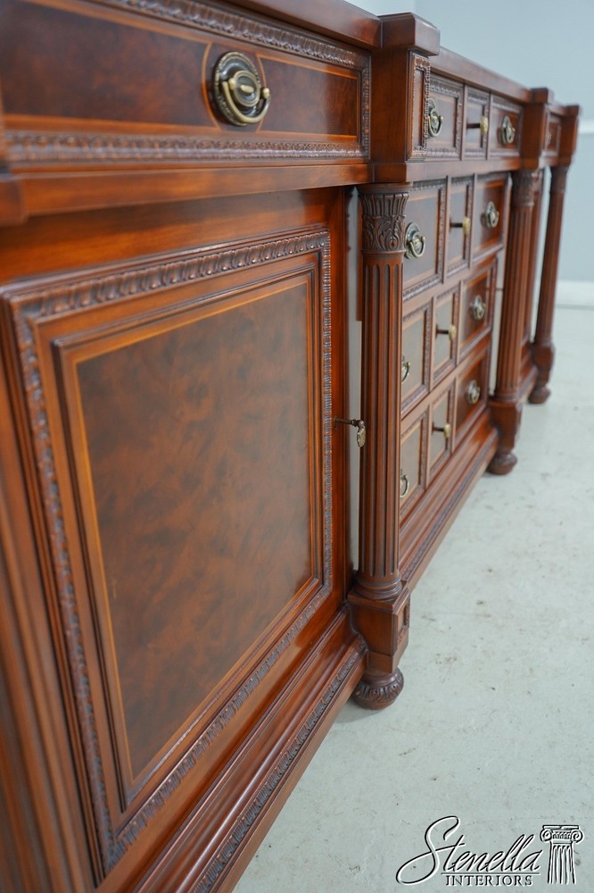 61039: CG CAPELLETTI Italian Classical Large Walnut Sideboard