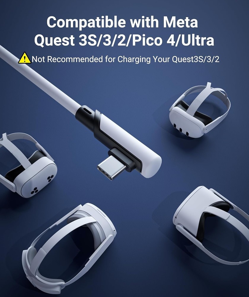 Durable 16FT Link Cable for Oculus/Quest 3/2 & SteamVR - Reliable Performance