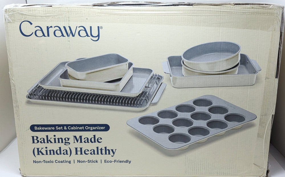 Caraway Non-Stick Ceramic Complete Bakeware Set - Cream