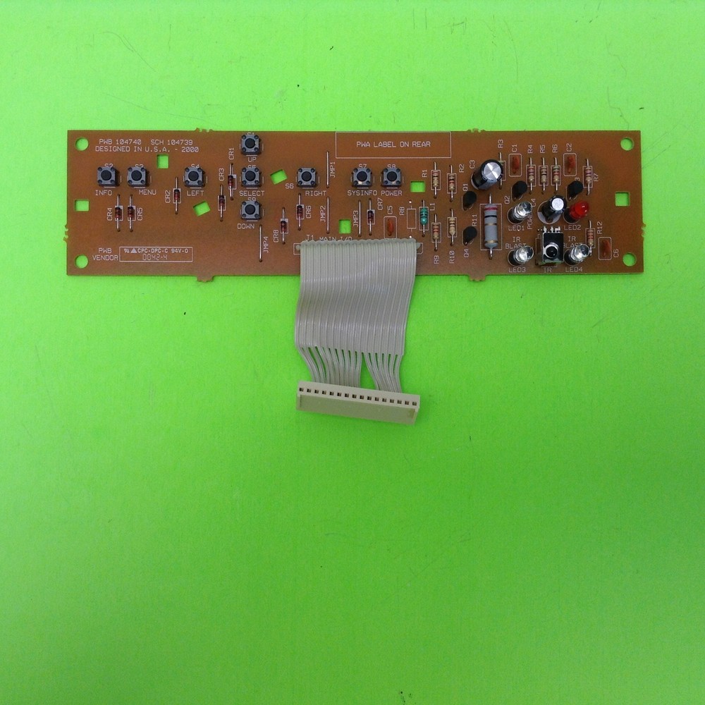 Dish Network DP501 Echostar DE02 Cable Button Control Board Button PWB 104740