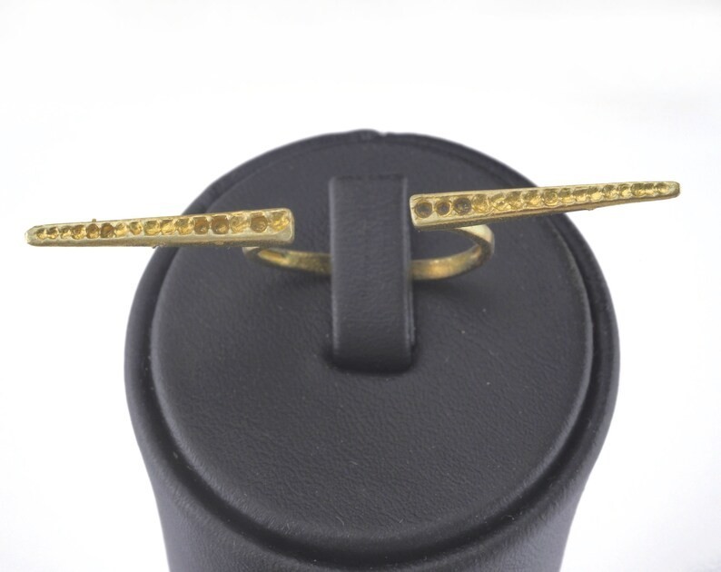 3 pcs Ring Adjustable Ring Raw brass (18mm 8US inner size - Adjustable ) 2691