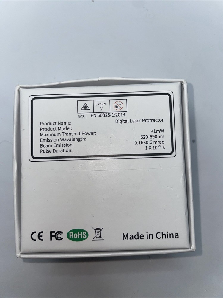 Digital Laser Protractor Inclinometer Square Head Electronic Dipmeter