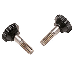 Bimini Hinge Thumb Screw; 1/4" x 1" threads, Black (pair)
