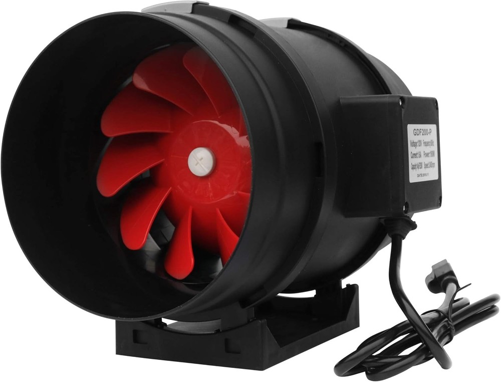 SunStream Inline Duct Fan 8 Inch 720 CFM
