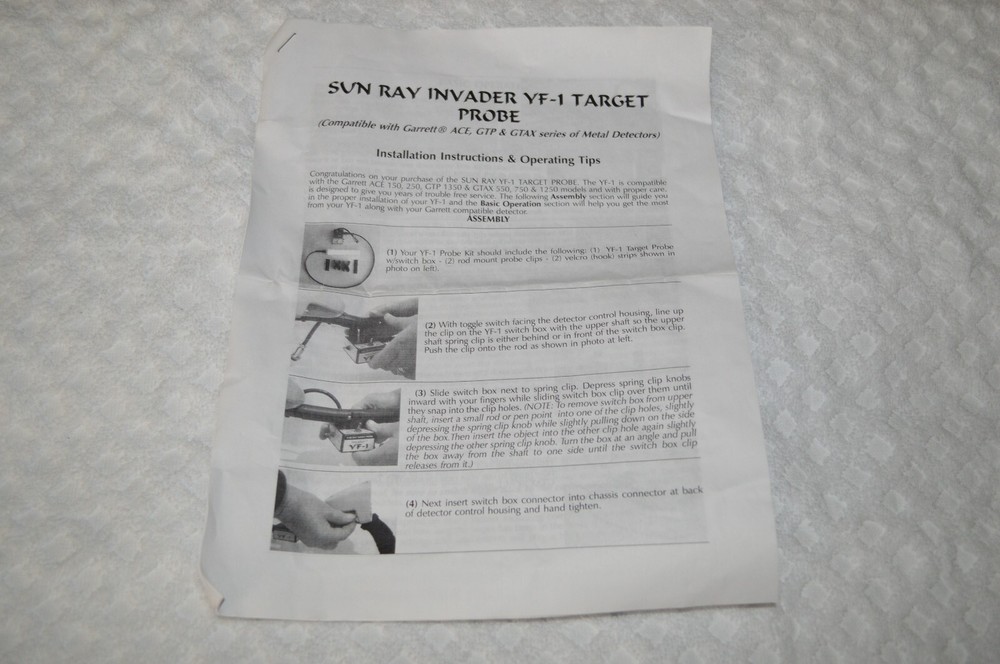 SUN RAY ~ INVADER ~ YF-1 ~ TARGET PROBE ~ EXTRA TIPS ~ NEW ~ 2