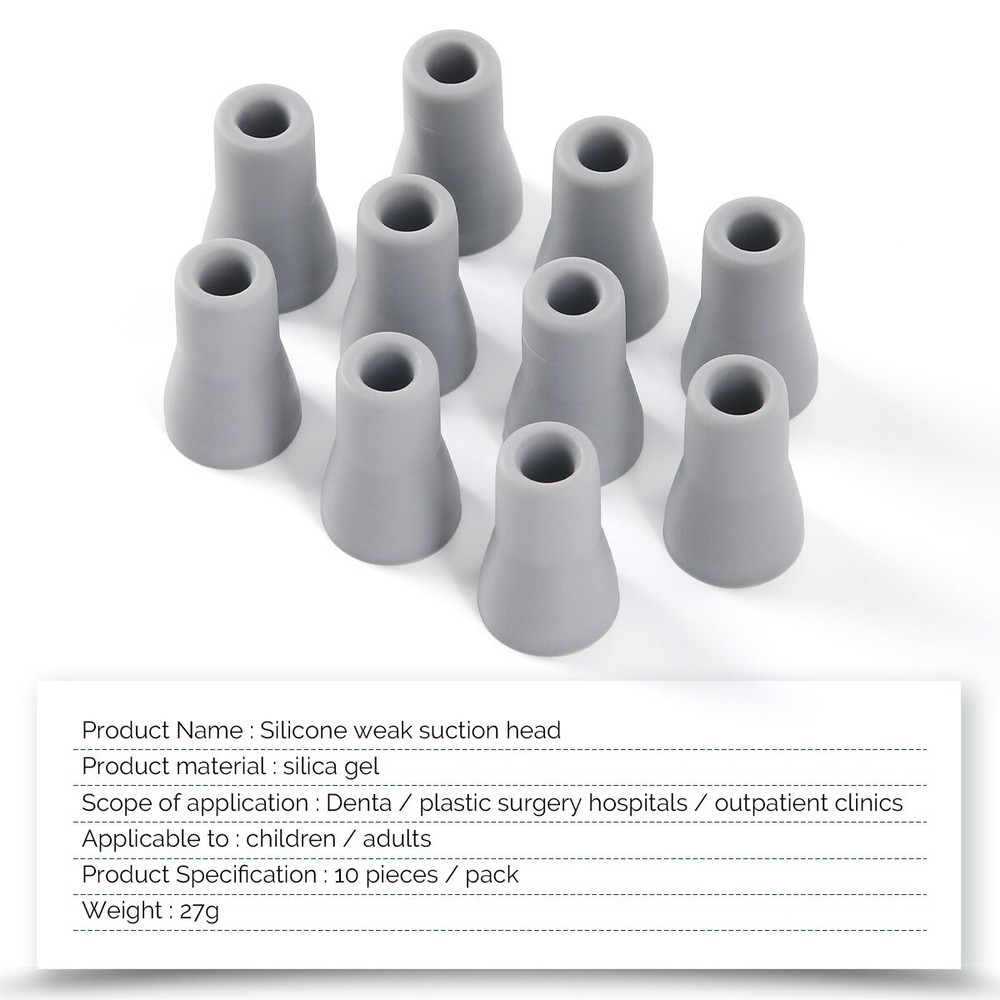 Dental Strong/Weak Suction Rubber Snap Saliva Ejector Adapter Replacement Tip