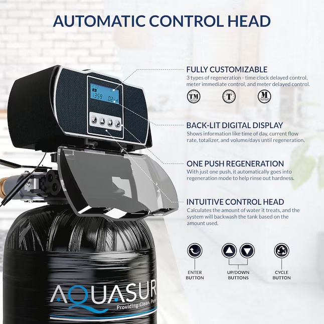 AQUASURE 64,000-Grain Harmony Water Softener & Filtration System #AS-HS64D