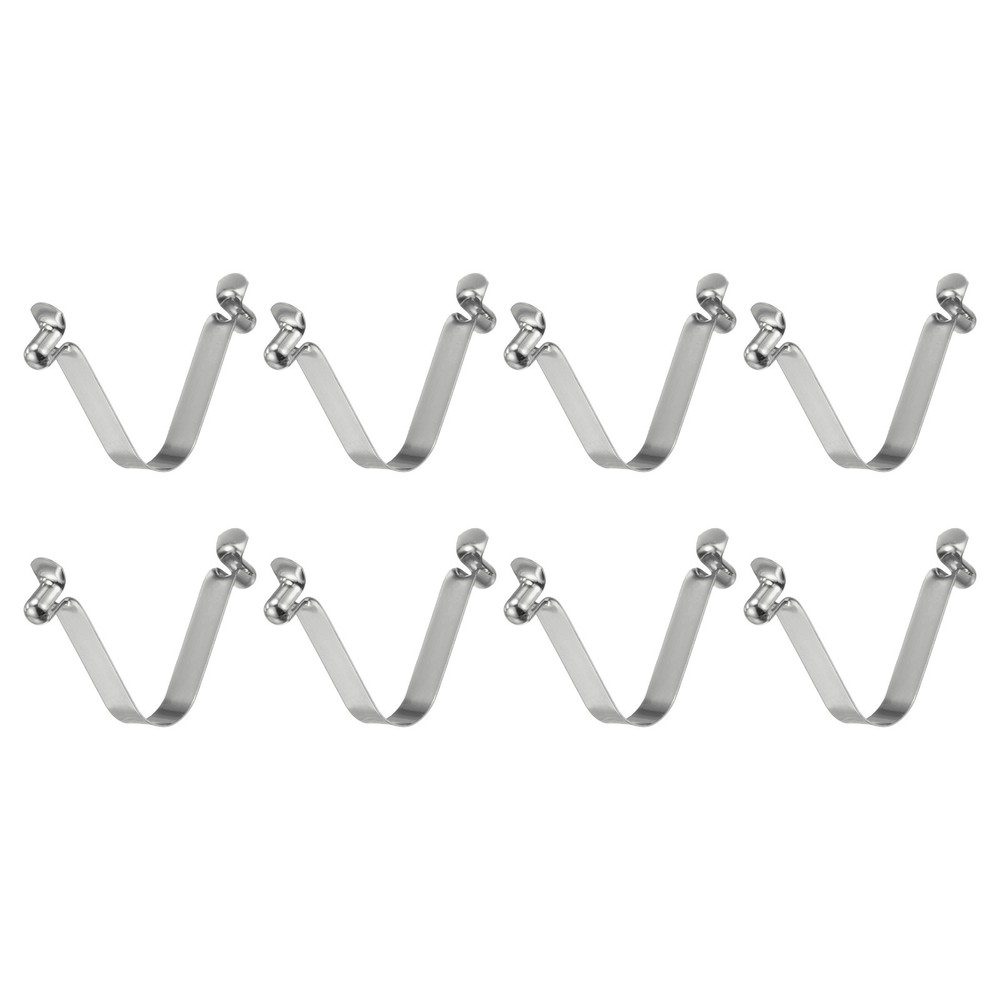 8pcs 6x9x48mm Double Button V-Shaped Paddle Snap Spring Clips Hollow Head