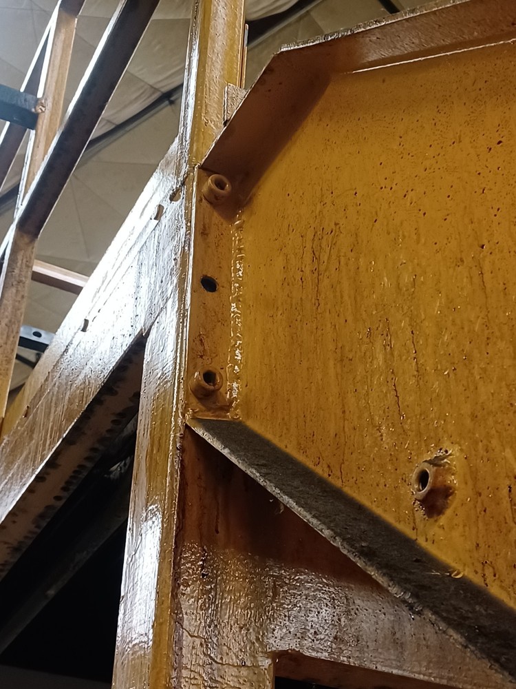STEEL CONSTRUCTED MEZZANINE | COLOR: YELLOW | MULTI-LEVEL | MODULAR CONSTRUCTION