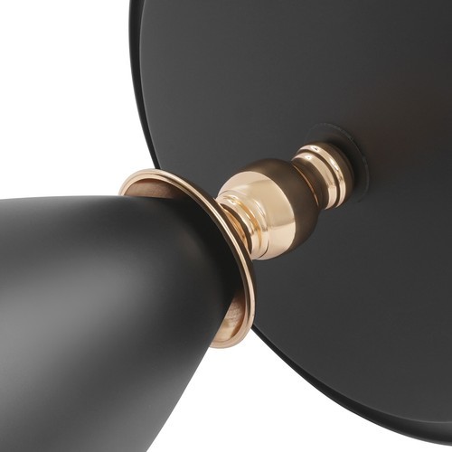 Black Small Round Side Table Side Table for Small Spaces, Modern Couch End Table