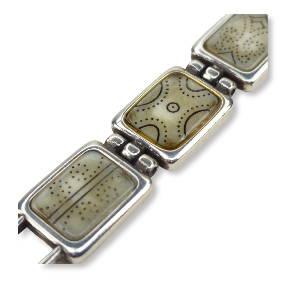 Brighton Silver Tone Link Bracelet 7.75 Inches Long