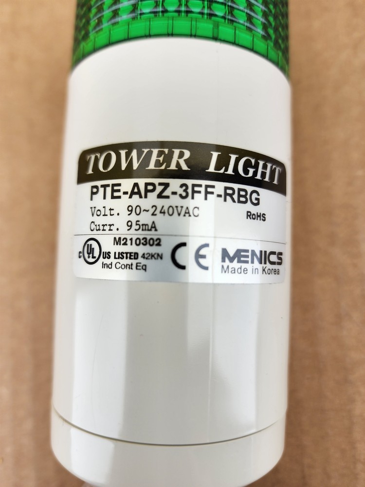 NEW MENICS PTE-APZ-3FF-RBG STACK TOWER LIGHT
