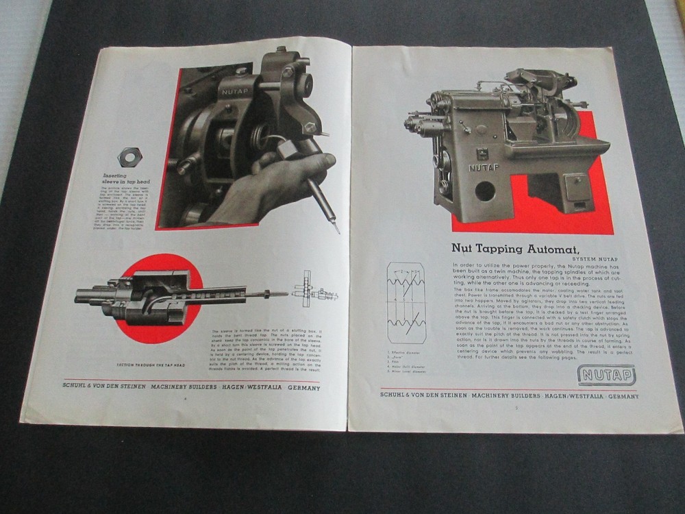 NUTAP Nut Tapping Machine Brochure Spec 12 pages B59