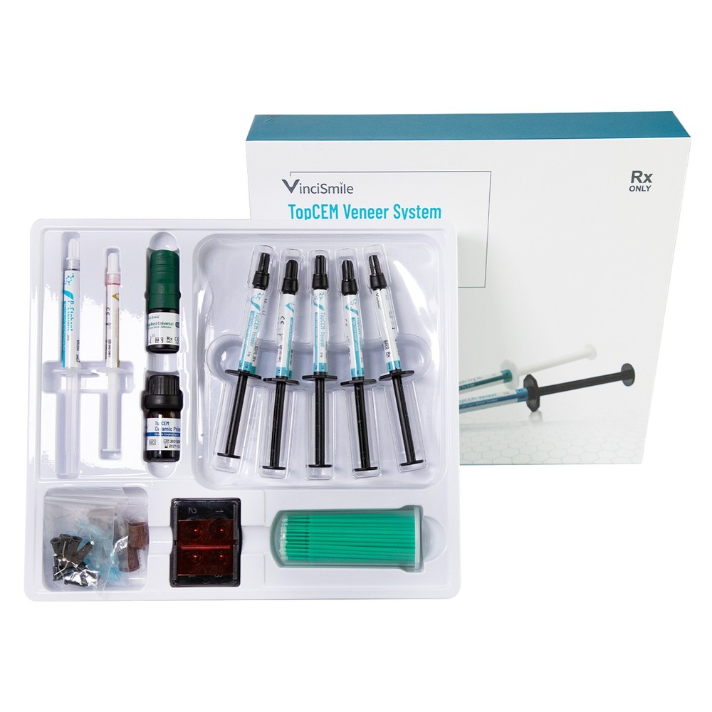HUGE TOPCEM Veneer System 5pc Cement 5pc Try-in Gel Cementation Restorations Kit