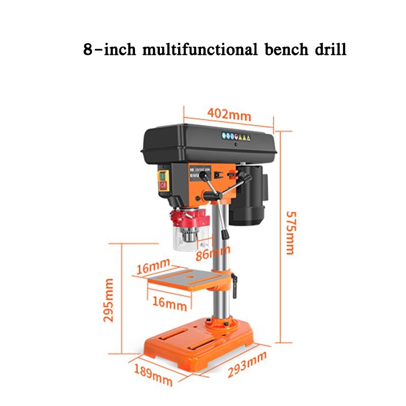Woodworking Bench Drills Adjustable Speed High Precision Drilling