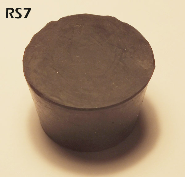 #7 Black Natural Rubber Laboratory Stoppers Size 7 SOLID STOPPER 4/pack RS-7