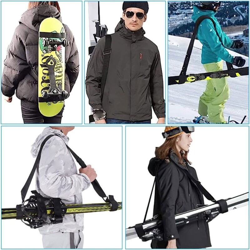 Portable Backpack Belts Adjustable Longboards Backpack Carrier Sling Easy Use