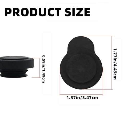 Radiator Coolant Cap Replacement for Yamaha ATVs (2006-2021), Black Plastic