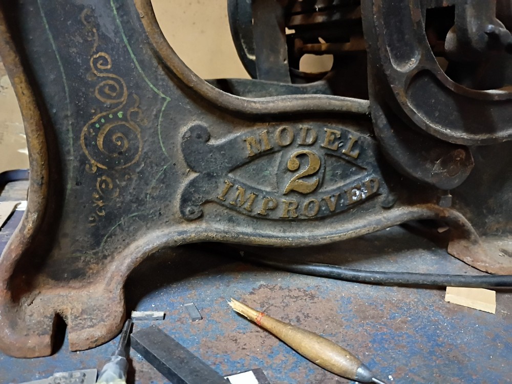 letterpress press 6x9 chase Daughaday improved model 2 printing press