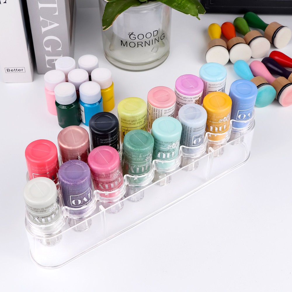 Clear Storage Rack Storage Container Organizer for Bottles & Blending Tools