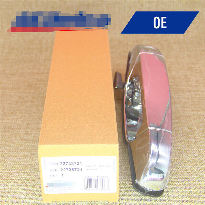 OEM Front Left Driver Side Chrome Exterior Door Handle for 2007-2013 Chevy GMC