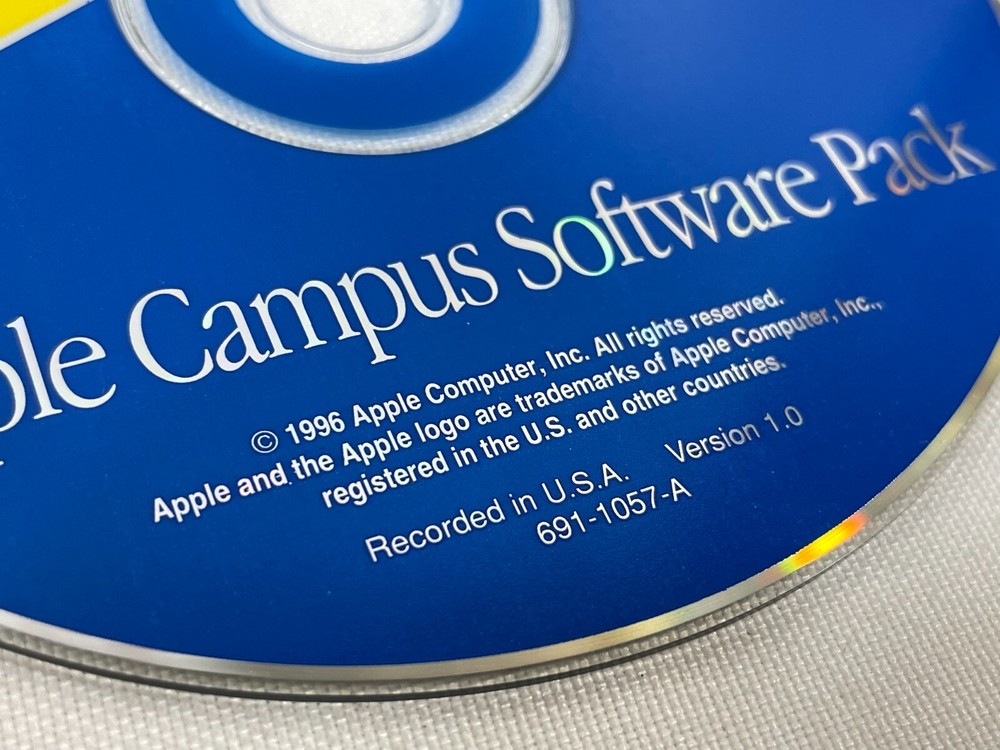 Vintage 1996 Apple Education Series: Campus Software Pack CD-ROM Disc ONLY