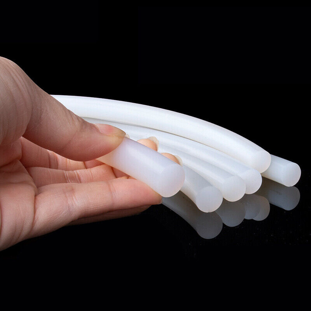 Silicone Solid Rubber Sealing Strip Round Bar Rods Ø1-30mm High Temp Waterproof