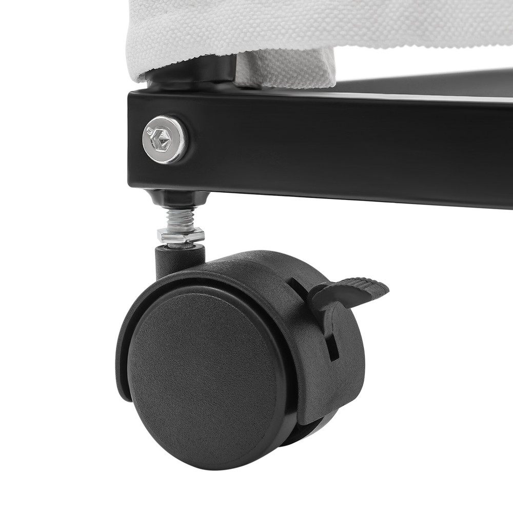 Freestanding Fitting Room Movable 4-Wheels Portable Rectangular Dressing Room