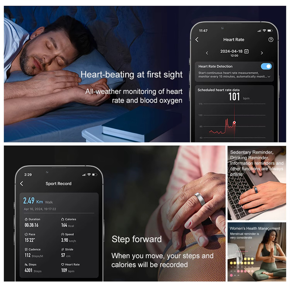 Smart fitness ring