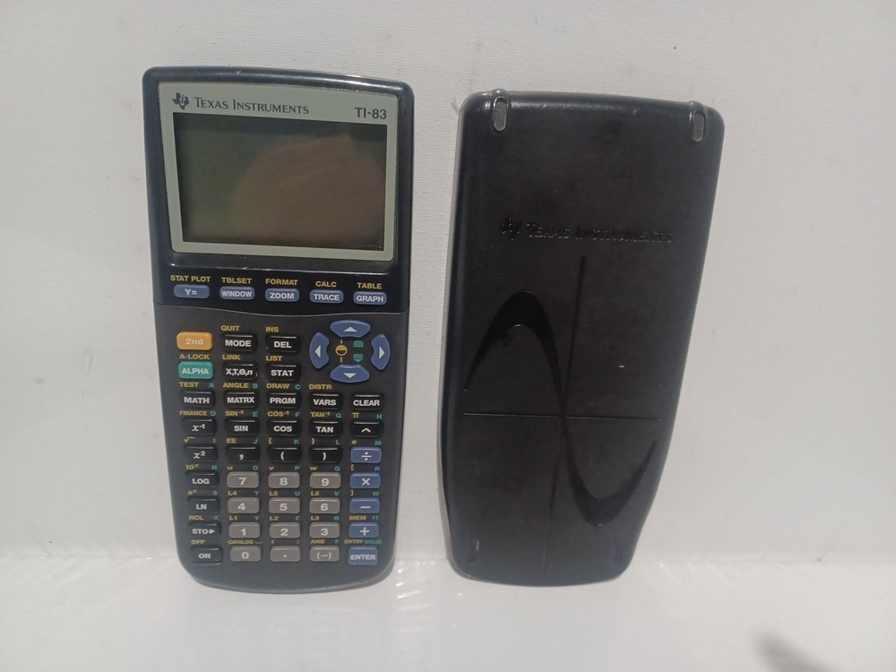 Texas Instruments TI-83 Graphing Calculator With Cover Works No Issues