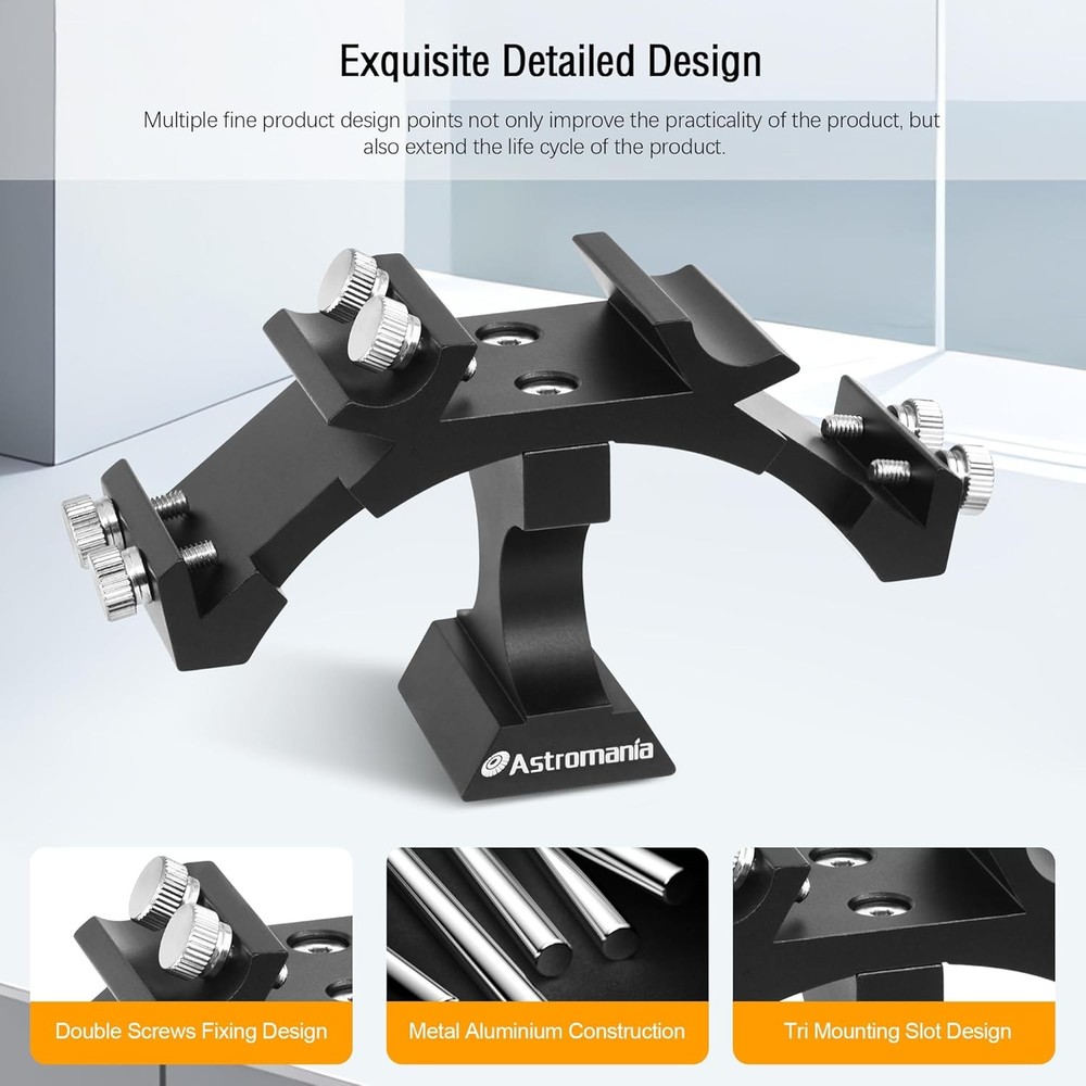 Telescope Finder Scope Mounting Bracket with Tripod Support