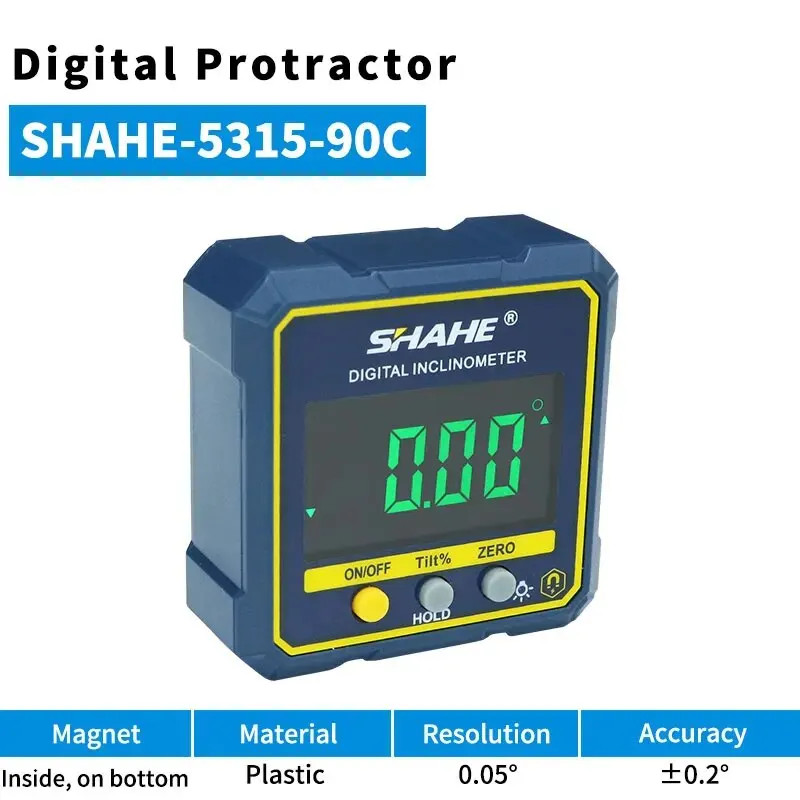 Digital Angle Gauge Magnetic Protractor Level Angle Finder Angle Cube Level Box