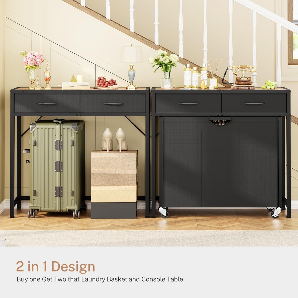 Laundry Sorter, Rolling Laundry Hamper with 3 Section Pull-Out Bags, Laundry ...