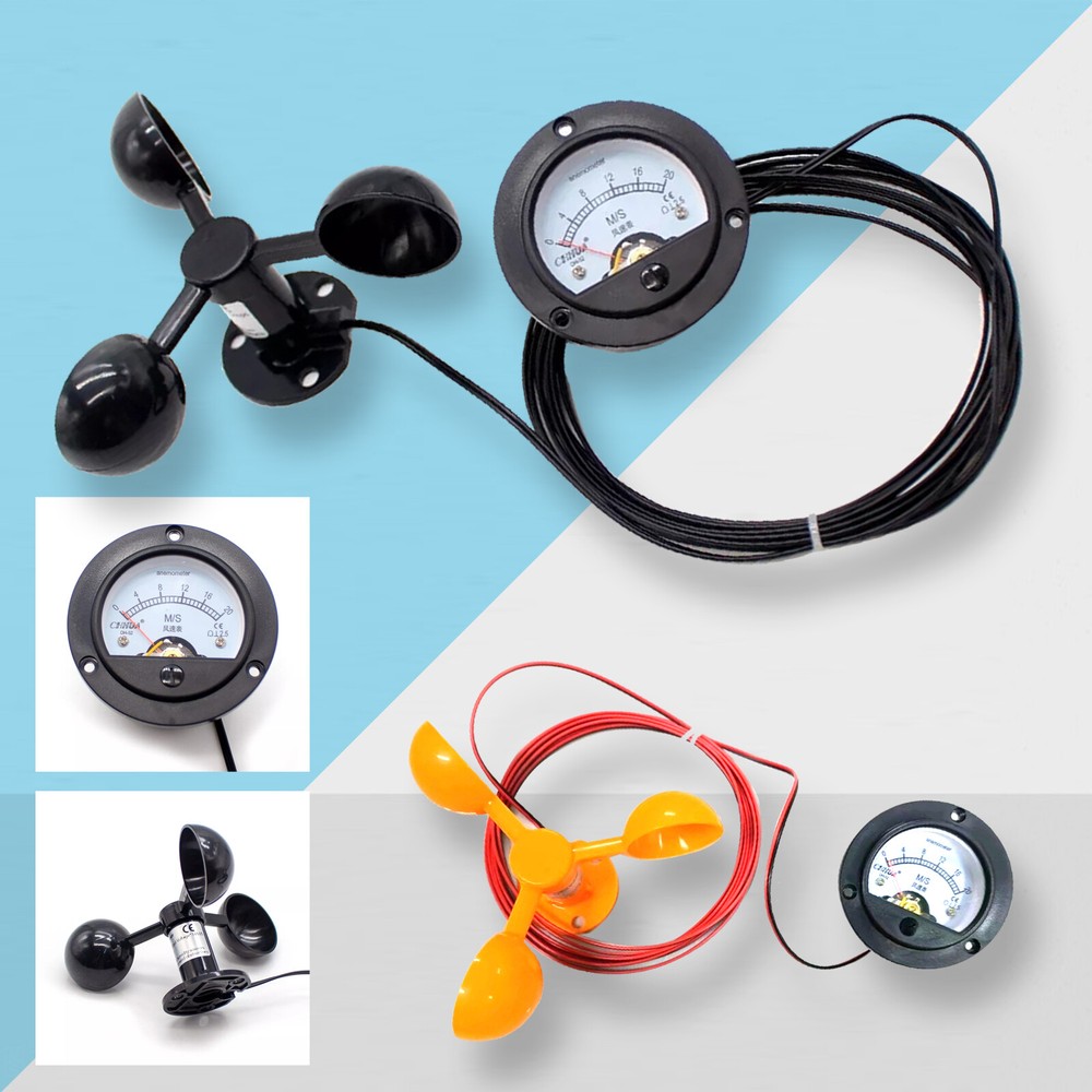 Wind Speed Sensor Tower Crane Self-Generating Type Display Unpowered Anemometer