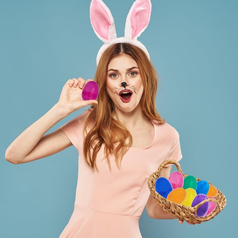 Assorted 2.25" Fillable Easter Eggs (50-Pack) - Perfect for Kids’ Activities!