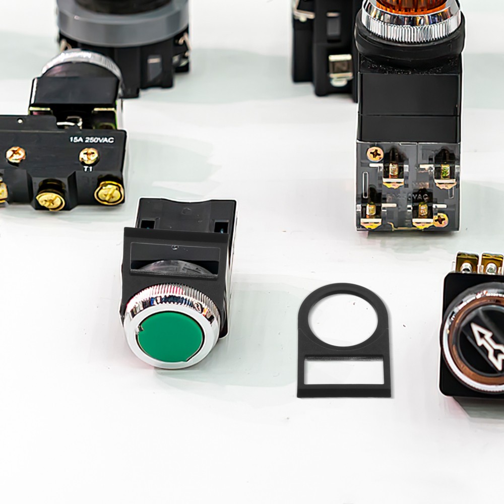 100 Pcs Electrical Logo Accessories Plastic Push Button Switch Frame Sign