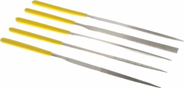 Value Collection 5 Pc 5-1/2" Medium Cut Diamond Pattern Needle File Set