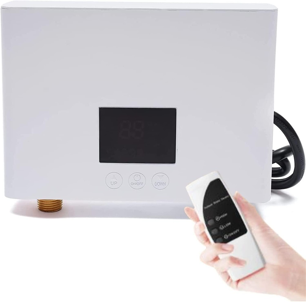 110V KITCHEN ELECTRIC HOT TANKLESS WATER HEATER SHOWER INSTANT BOILER BATHROOM