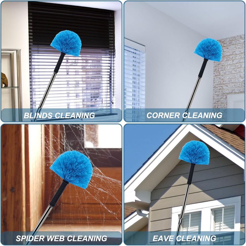 Twist-On Cobweb Duster Head Brush // Spider Web Brush with Universal Joint