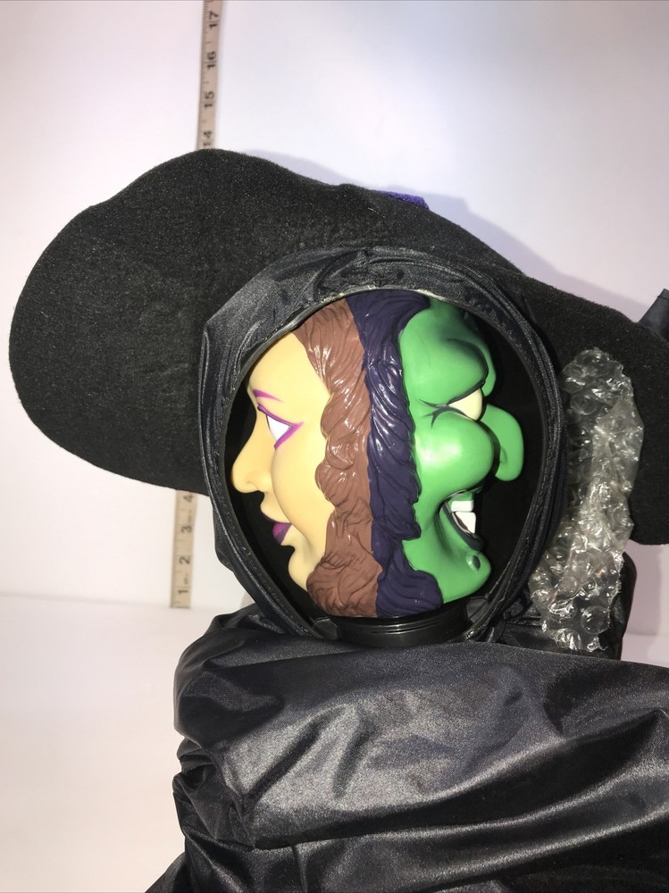 Wicked Witch Taking Changes Faces Motion Activated Halloween