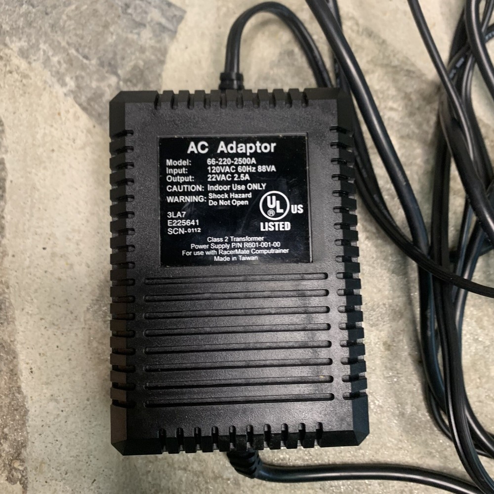 Computrainer Racermate Power Supply AC Adapter 66-220-2500A